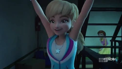 Stephanie is excited to win the race that doesn’t exist.