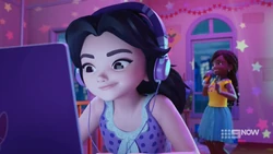 Emma video editing and Andrea singing.