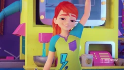 Mia is embarrassed by Olivia’s fun failure.