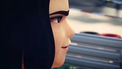 No music video is complete without a mysterious close up.