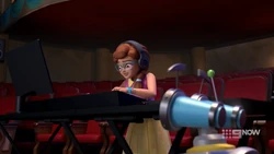 Olivia got the settings on the sound mixer wrong.