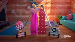 Zoe and Zobo have dresses for Laura to wear for her unplanned date.