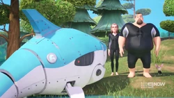 Ricky and Joey thinking if they don’t move, the girls won’t notice they were doing something very suspicious.