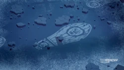 Carter Greene’s shoeprint.