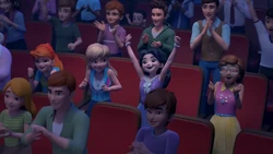 The Girls, Ethan and the Audience cheers for Andrea after her performance.