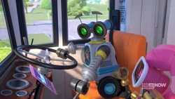 Zobo accidentally bumped the tablet while changing gears.