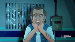 Ricky watching Dr Alvah's sanity fade away.