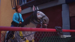 Laura and Barney watching Ricky escape after committing a theft.