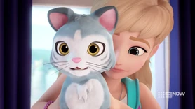 Stephanie holding Chico.