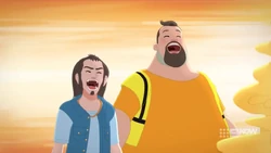 Animated Ricky and Joey.