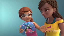 Olivia rebuilt Stephanie’s game controller.