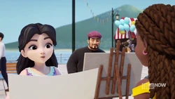 Emma surprised that Andrea’s weird expression in the sketch is actually real.