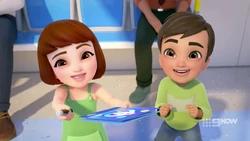 This girl wants Luca’s autograph.