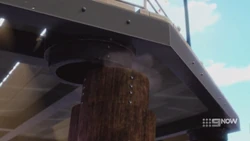 The support pillar has being shaken loose from it’s retaining collar.