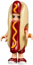 Nate dressed up as a hot dog.
