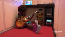 Andrea and Dash singing.