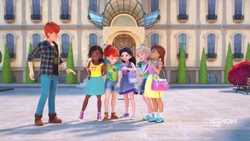 The girls and Daniel.