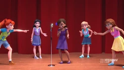 Andrea embarrassed she chose a dance from the 60s instead of the 40s.