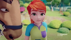 The Producer is appealing to Mia’s love of animals to get her co-operation.