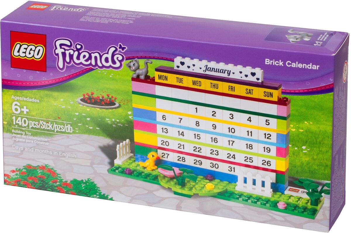 Lego brick calendar hotsell