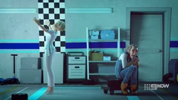 Ricky is scared of Dr Alvah, now that she's gone full lunatic scientist.