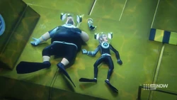 Joey, Ricky and Sherlock sleeping on the Dredger.