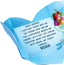 The heartcard Noah sent Andrea.