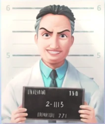 Scientist mugshot.