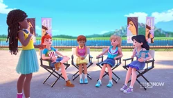 The girls are shocked when Olivia told them her father is coming back to the city.