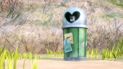 A hidden surveillance camera.