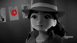 Emma wondering how anyone solved crimes without computerised records.