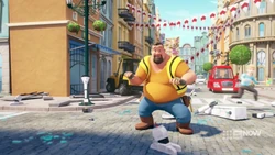 Joey is embarrassed.