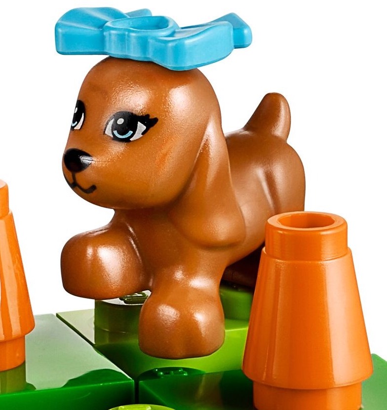 Lego Minifigure Animal Land Dog Puppy Walking Blue Eyes Black Nose Scarlett 
