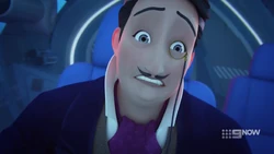 Carter suddenly realised the girls are not alone.