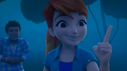 Mia knows where the horse can be found.