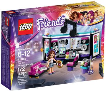 Lego friends pop star sets top