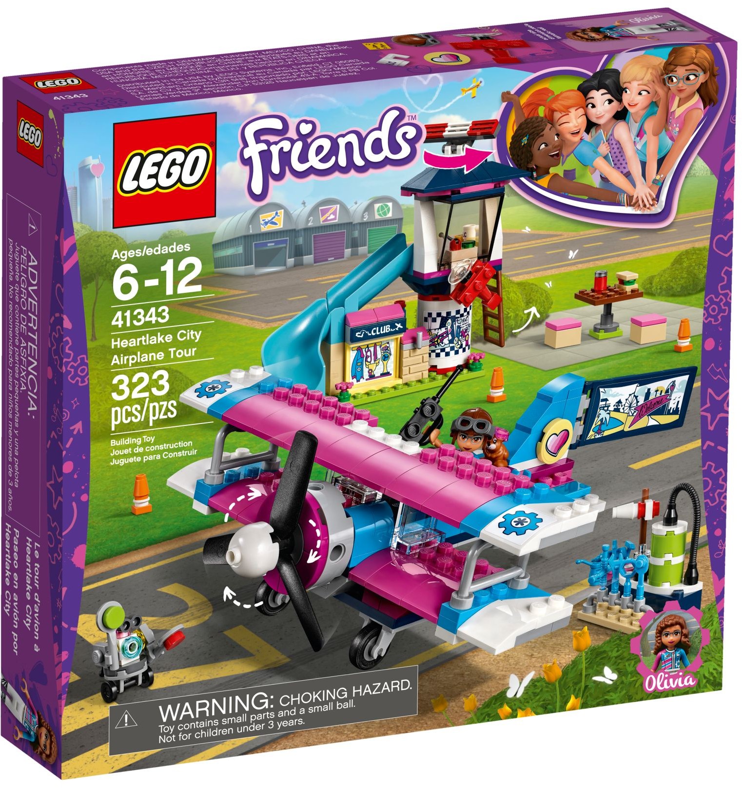 Heartlake City Airplane Tour 41343 LEGO Friends Wiki Fandom