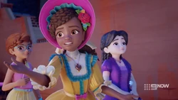 Andrea is worried about the performance being good, since her father is directing the play.