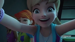 Stephanie isn’t leaning on the fourth wall, she’s grabbing it with both hands!