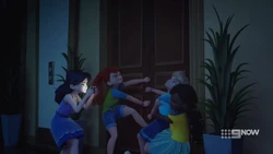 Maybe Emma should consider helping open the doors instead of photographing everything.