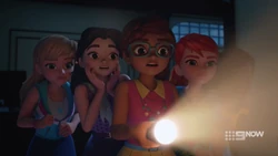 The girls are worried that something of value was stolen from the bank vault.