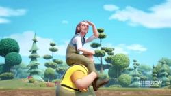 Joey carrying Ricky.