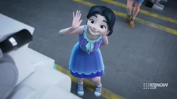 Emma saying hi to the AlvahBots.