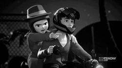 Emma wants Ethan and his motorbike for a good chase scene.