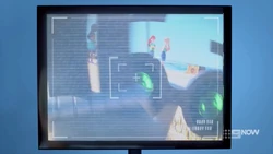 Last image on the surveillance feed, Zobo destroying the camera.