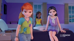 so now she’s going to get a stern lecture from Mia about proper rest and recovery procedures.