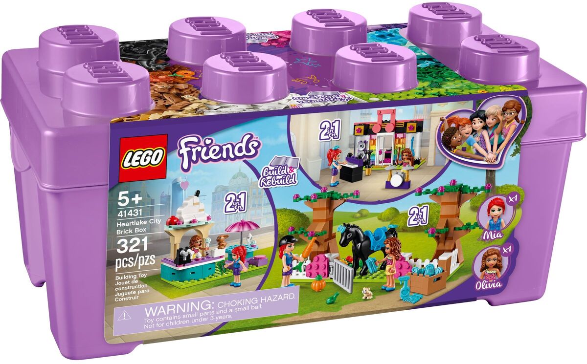 Lot of 3 LEGO Friends - Storage Box, Olivia's Lab & Stephanie's Cakes -  Sealed