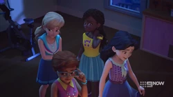 The girls are embarrassed they were fighting over nothing.