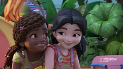 and now she’s hiding behind Emma for safety,