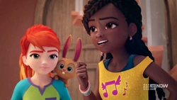 Twister with Mia and Andrea.